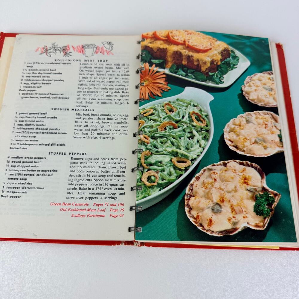 Campbell Cookbook Cooking with Soup 1972 Spiral Bound - Picture 8 of 14